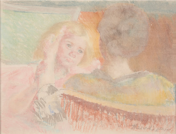 Mother Combing Saras Hair No 2 circa 1905 1915