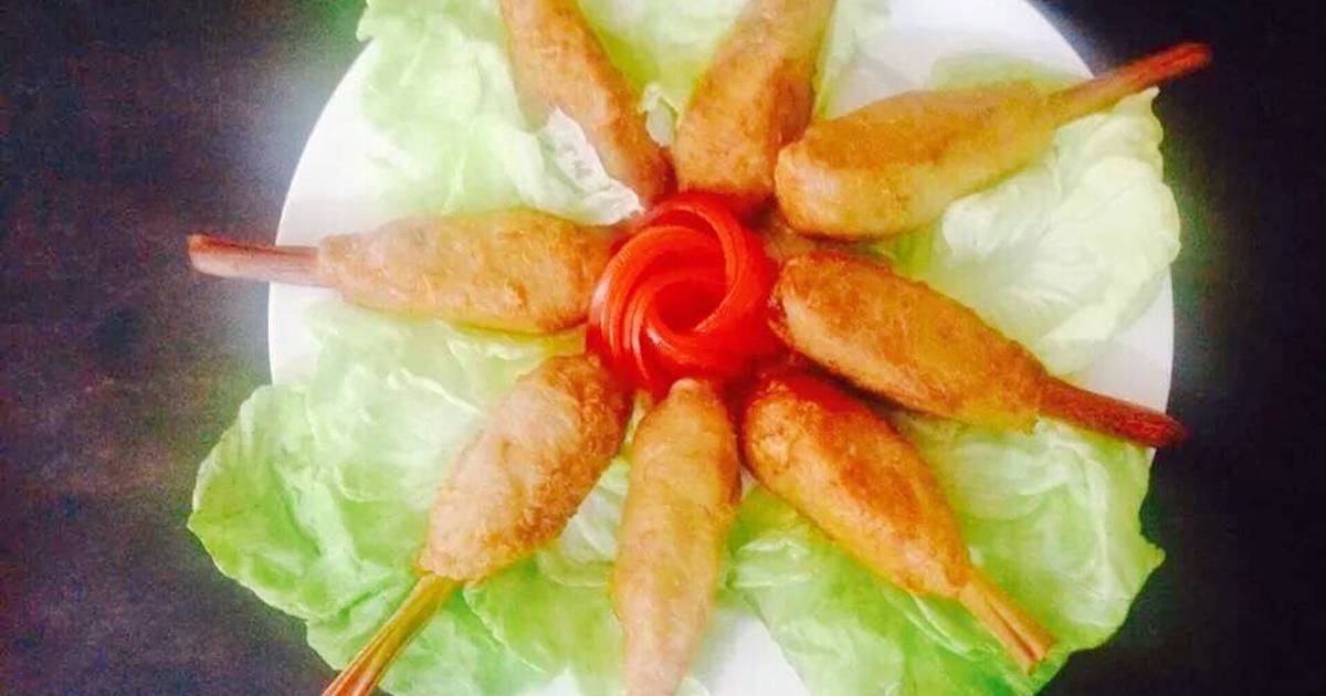 Gà bọc xả chiên (món chay)