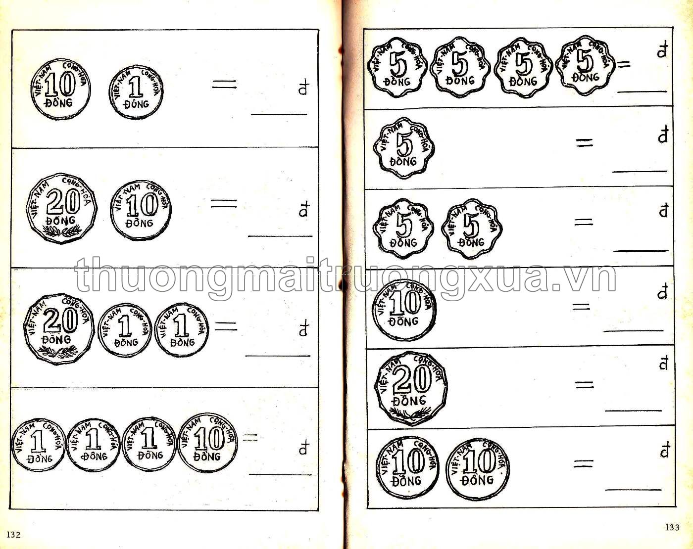 Em học toán vỡ lòng (quyển 2 - 1970) - Trang 67