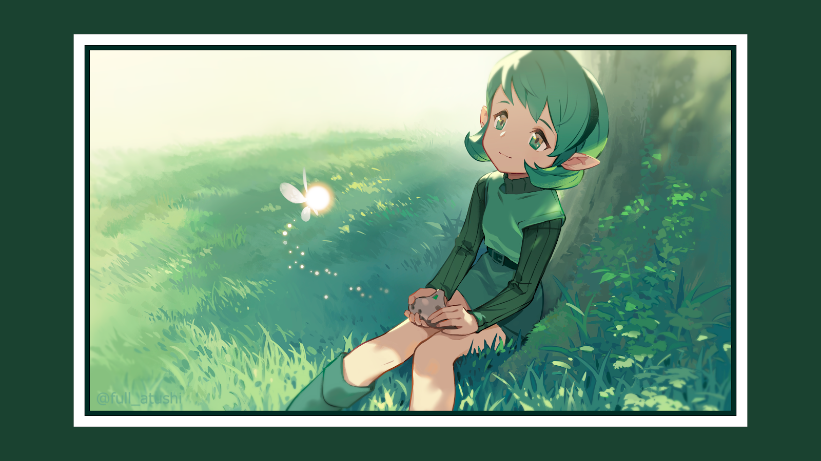 Saria From The Legend Of Zelda - Digital Anime Illustration 4K Wallpaper (3840x2160)