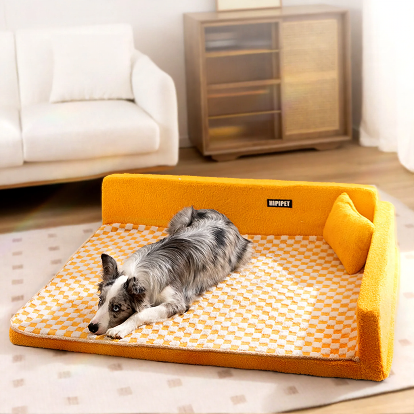 Hundebett, halbgeschlossen, waschbar, Schaumstoff