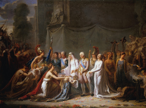 Allégorie de lentrée de Louis XVIII à Paris le 3 mai 1814 1814
