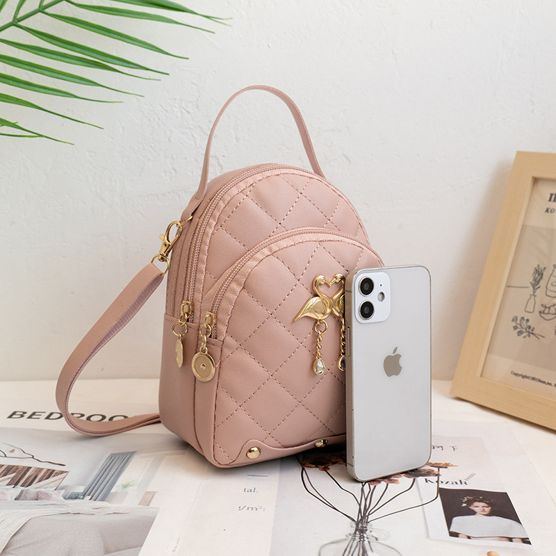 Embroidered PU Material Backpack