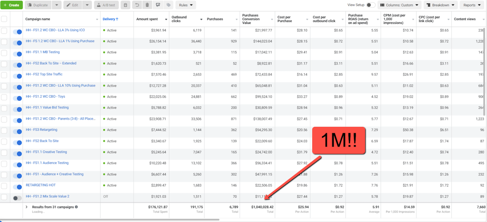 Client results screenshot 3