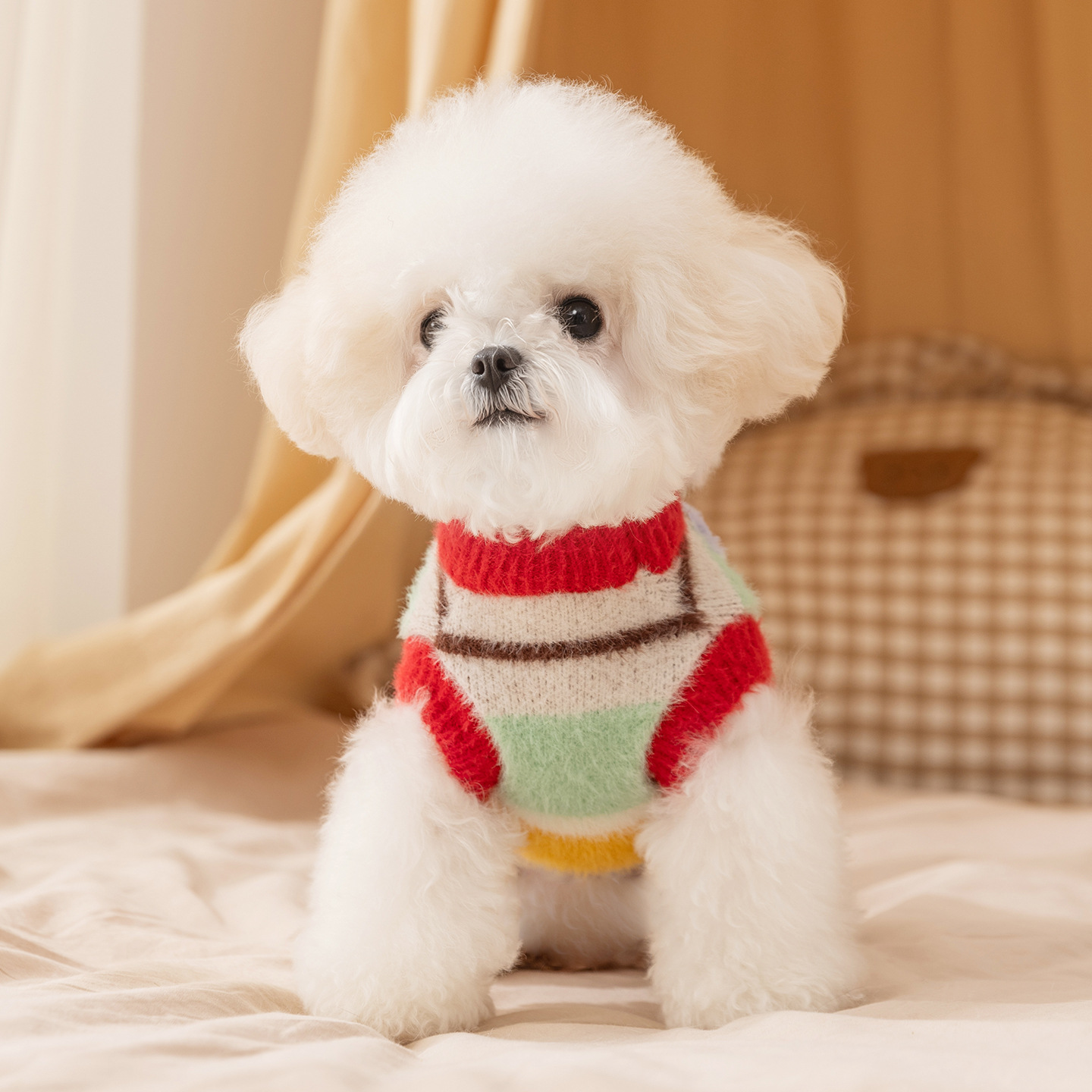 Hundepullover Fleece, Cartoon-Sterne, Herbst-Winter