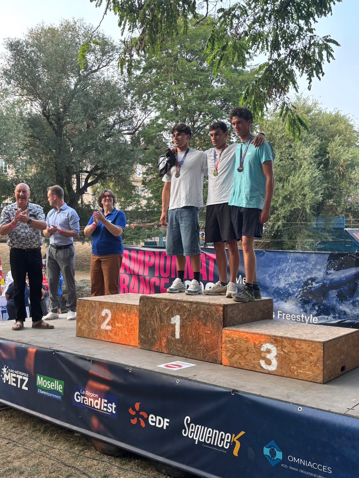 Podium Kayak Cross avec Tao Petit