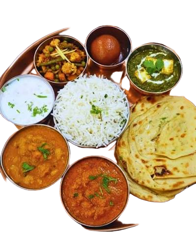 Any 2 x Veg Main Course with 2 x Nan or Plain Rice