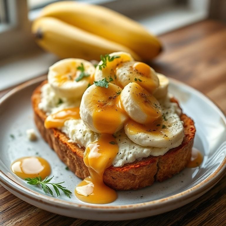 Cottage Cheese Banana Toast Recipe – Easy 5-Minute Breakfast That Tastes Like Dessert finished