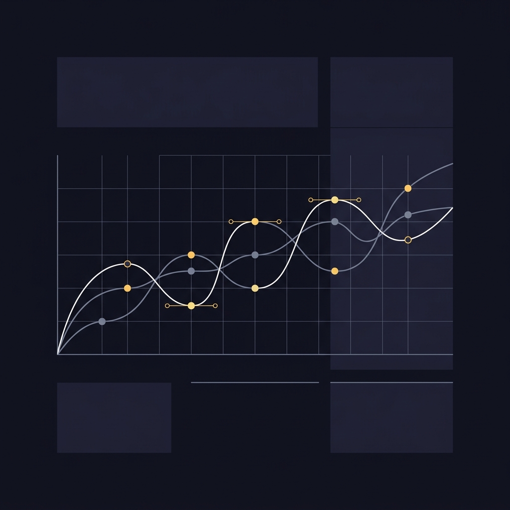 Minimal 2D vector visualization of sports betting odds trends with smooth lines subtle gridlines and accent data points on dark Funded Plays style background What Is a Sharp Sports Trader