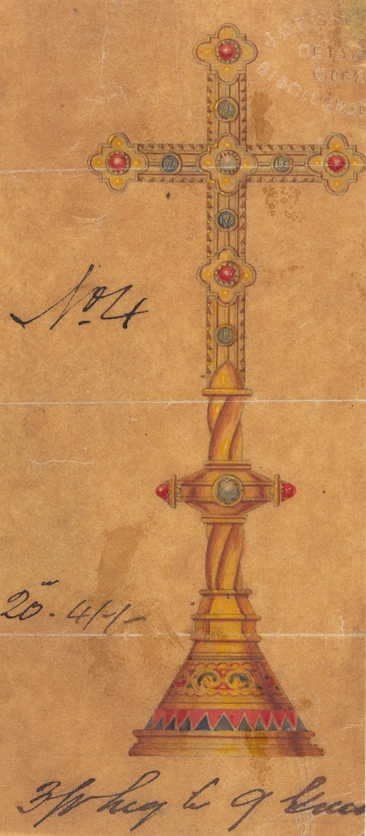 Design executed for Jones and Willis metal and wood workers and church furniture