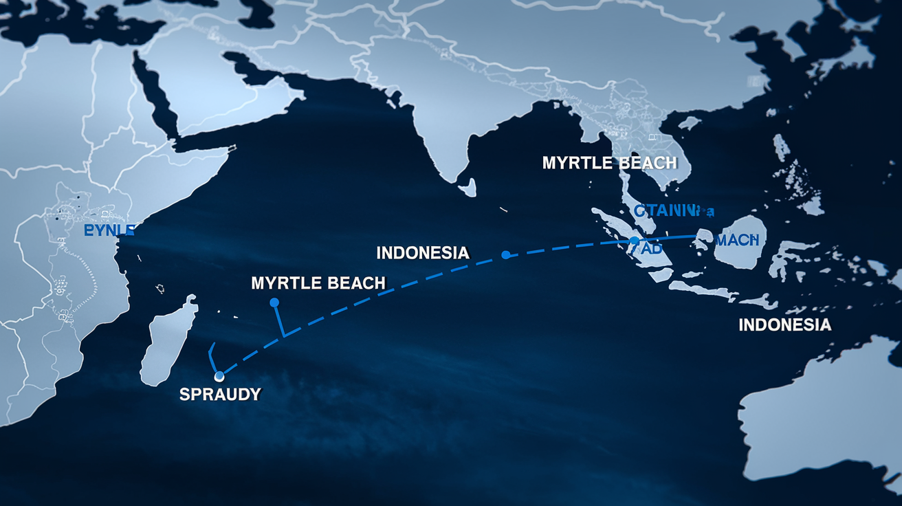 Flight Time from Myrtle Beach to Indonesia: What to Expect