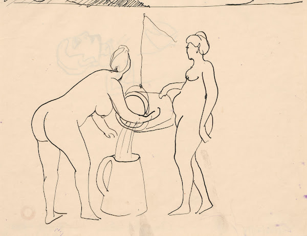 Women at a well 1918