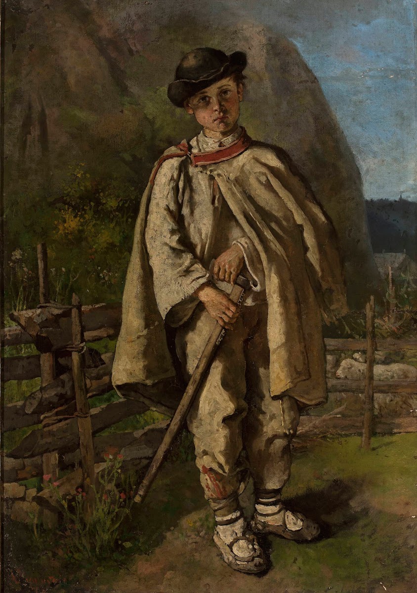 Portrait of a Highlander boy 1878