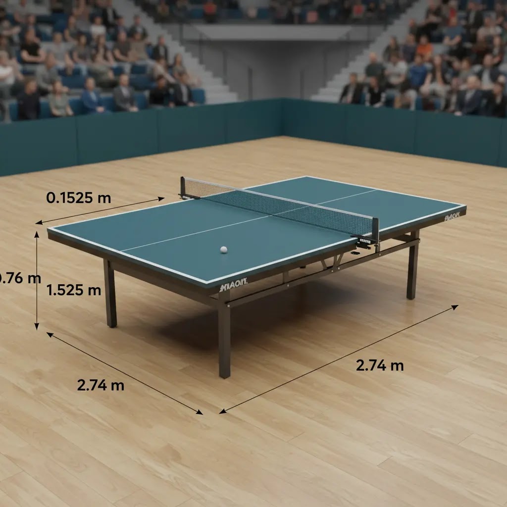 Ukuran Resmi Lapangan Bola Tenis Meja