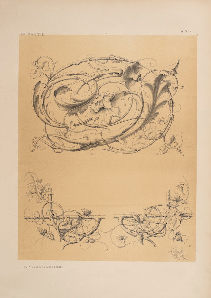 Fleurons  manière allemande 1866