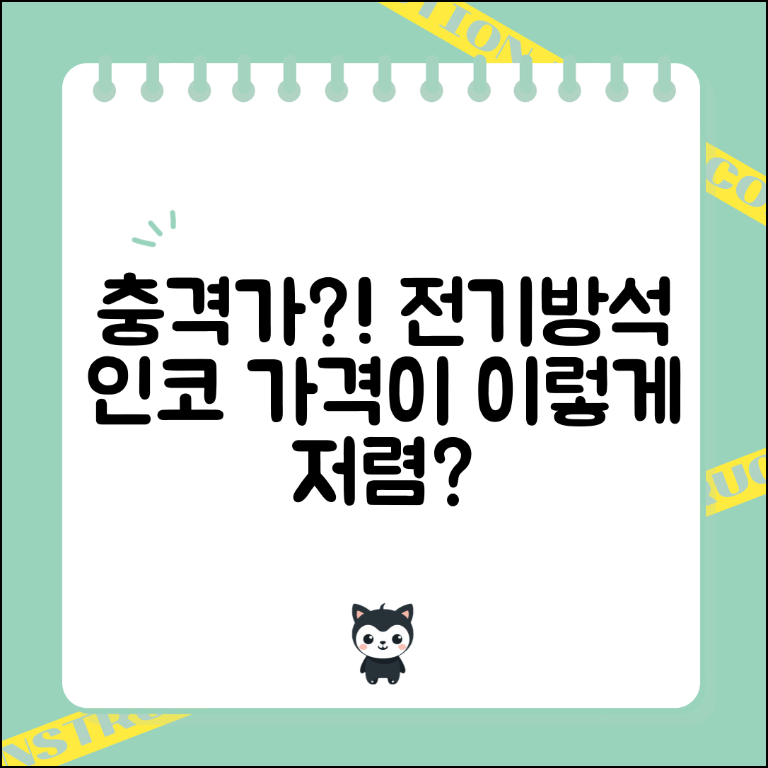충격적인 전기방석inco 가격, 이렇게 저렴해?