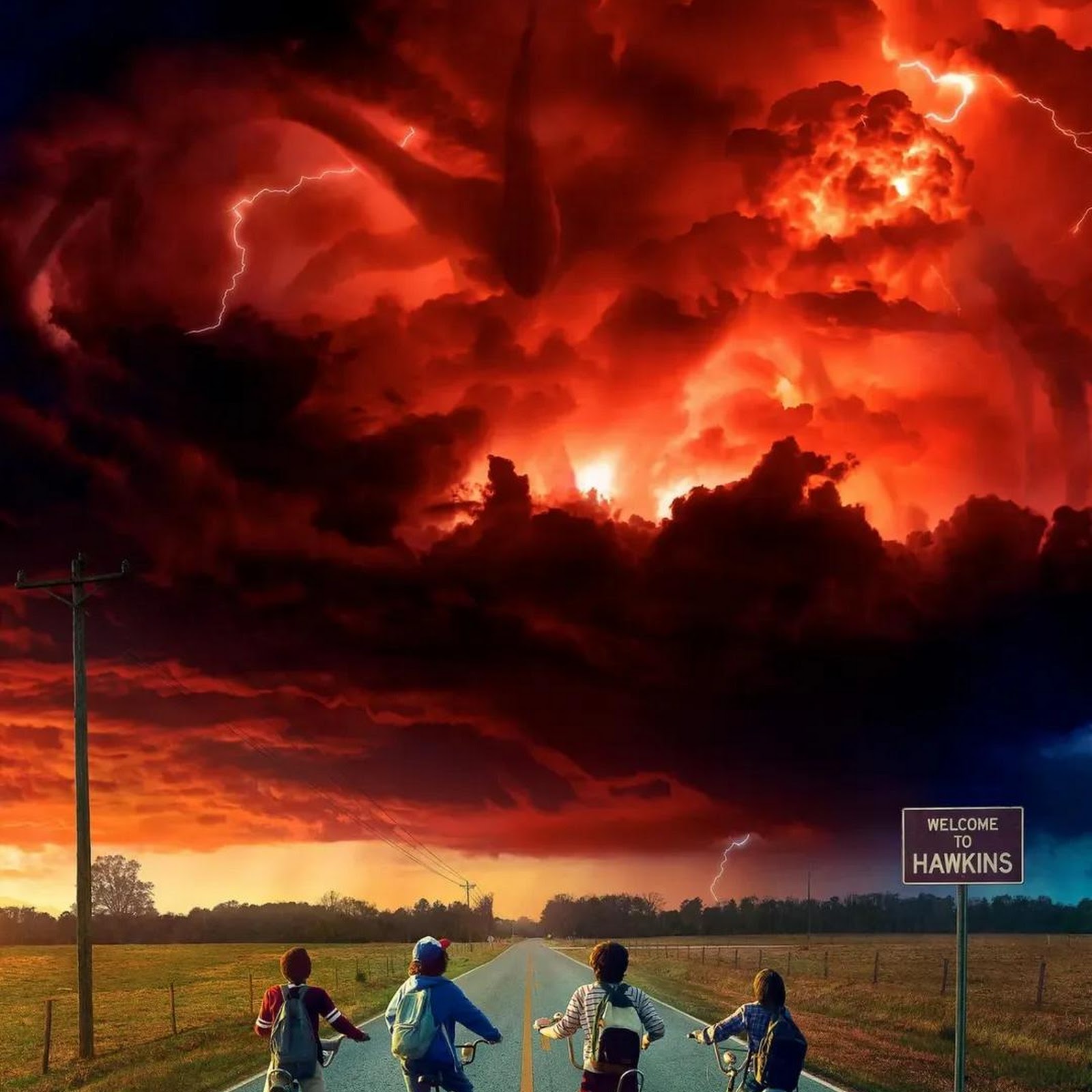 Download Stranger Things, Netflix, Tv Series, Hawkins Full HD iPhone