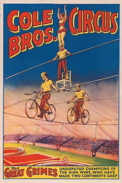 Cole Bros Circus The great Grimes undisputed champions of the high wire