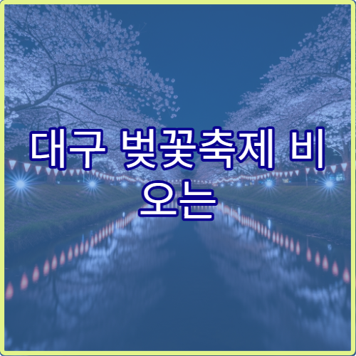 대구 벚꽃축제 비 오는 날 대체 실내 카페 뷰 명소와 근처 맛집 추천