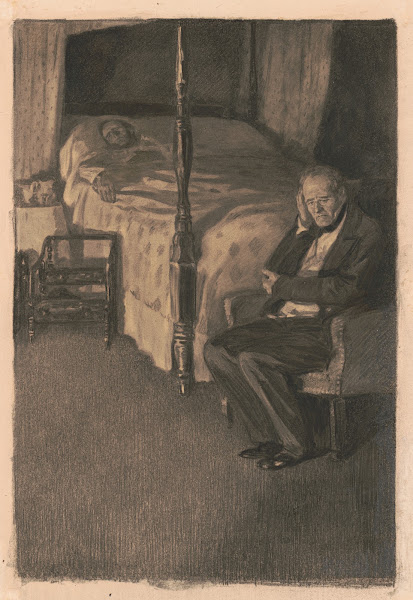 He Sat Up Alone With Him Through The Night From Middlemarch By George Eliot 1899