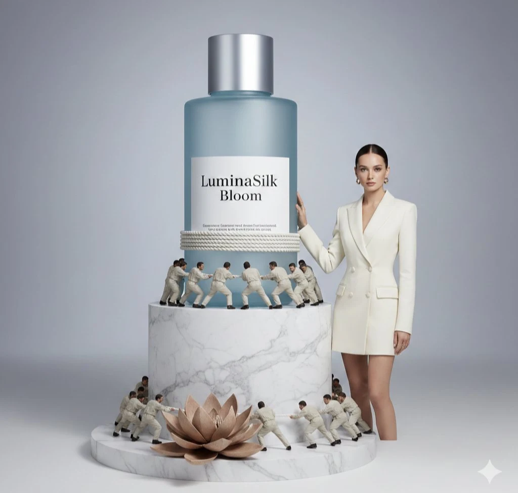 Concepto publicitario de perfumes de alta gama