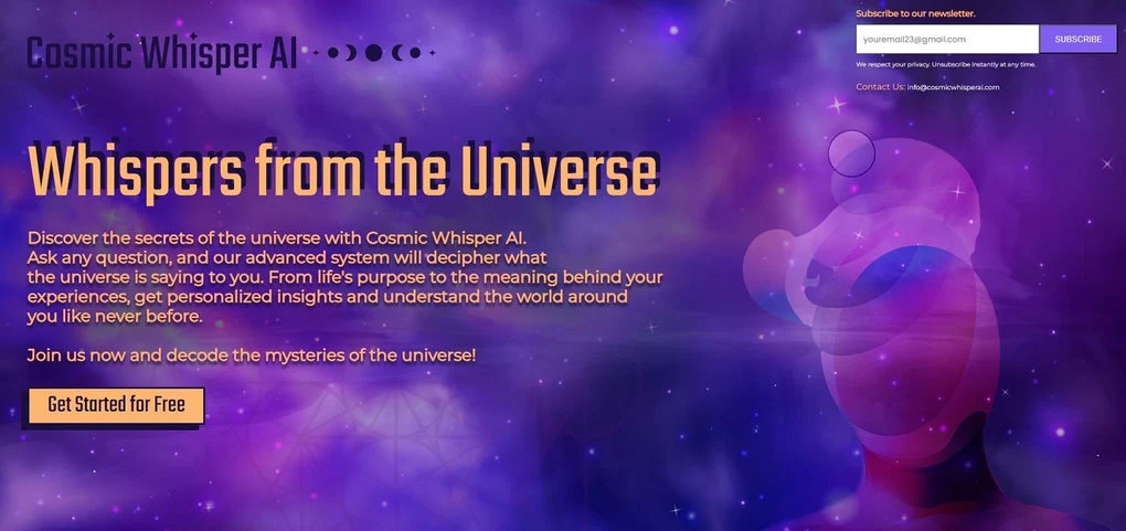 Captura de Cosmic Whisper AI