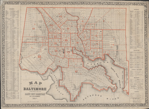 Map of Baltimore 1866