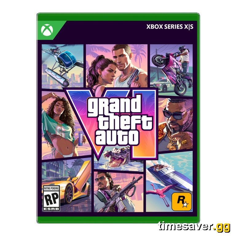 Official Grand Theft Auto VI box art for Xbox Series X and Series S