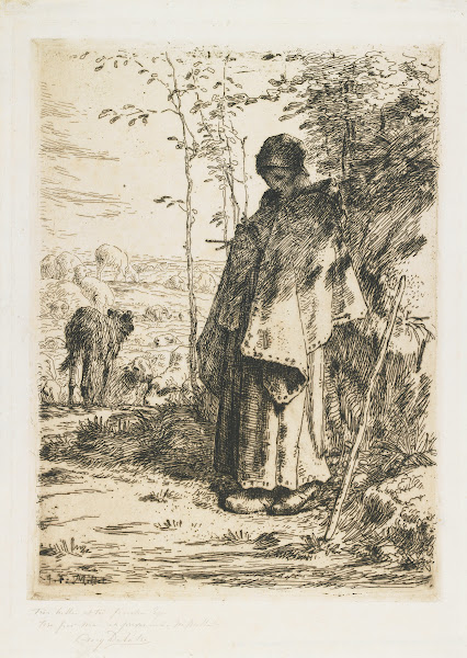 The Shepherdess Knitting 1862