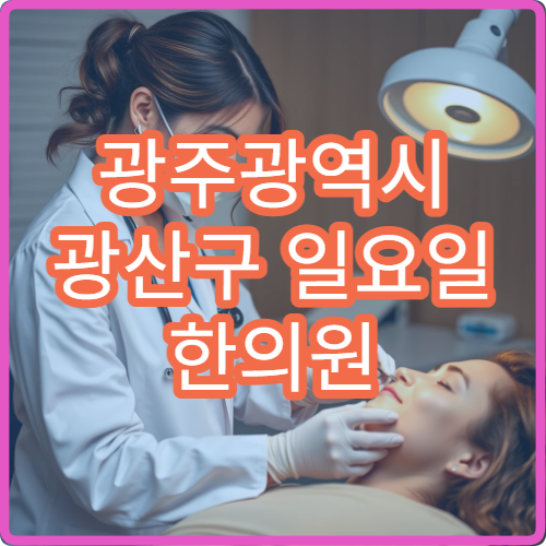 광주광역시 광산구 일요일 한의원 주말 진료 가능한 곳