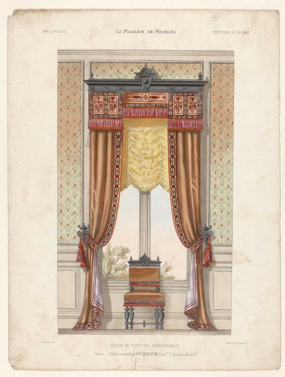 Décor de fenètre renaissance 1832   1904