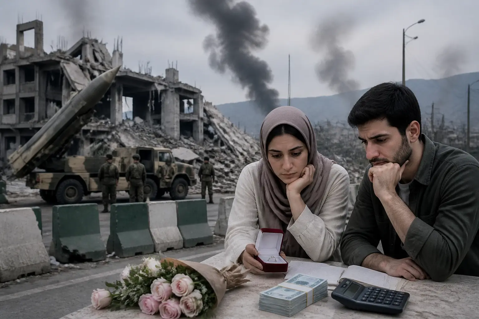 Editorial image for Iranian inflation and war push young couples to delay weddings
