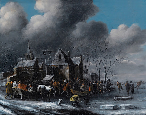 Skaters On A Frozen River 1672