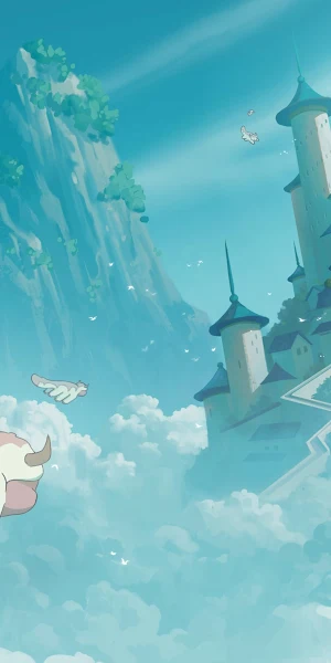 Avatar, Appa, Fantasy, Cloudscape 4K Wallpaper Background