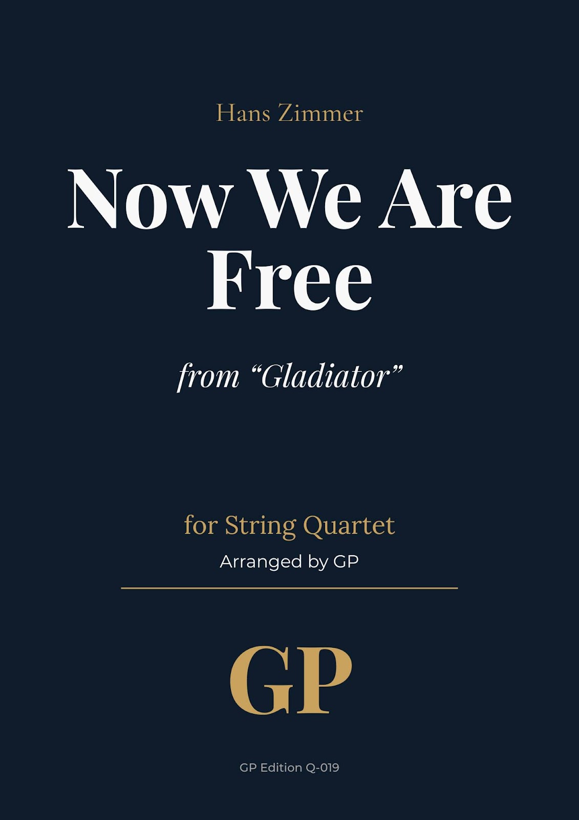 Now We Are Free – Hans Zimmer (from Gladiator) | String Quartet Sheet Music