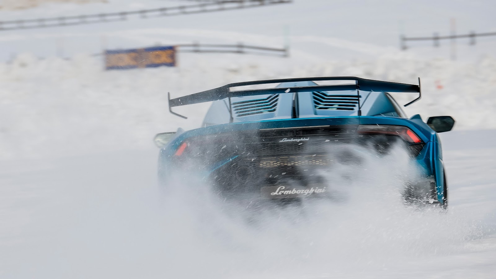 Lamborghini Huracan STO Driving on ice