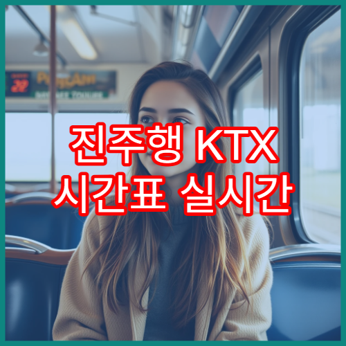 진주행 KTX 시간표 실시간 업데이트 및 요금 안내