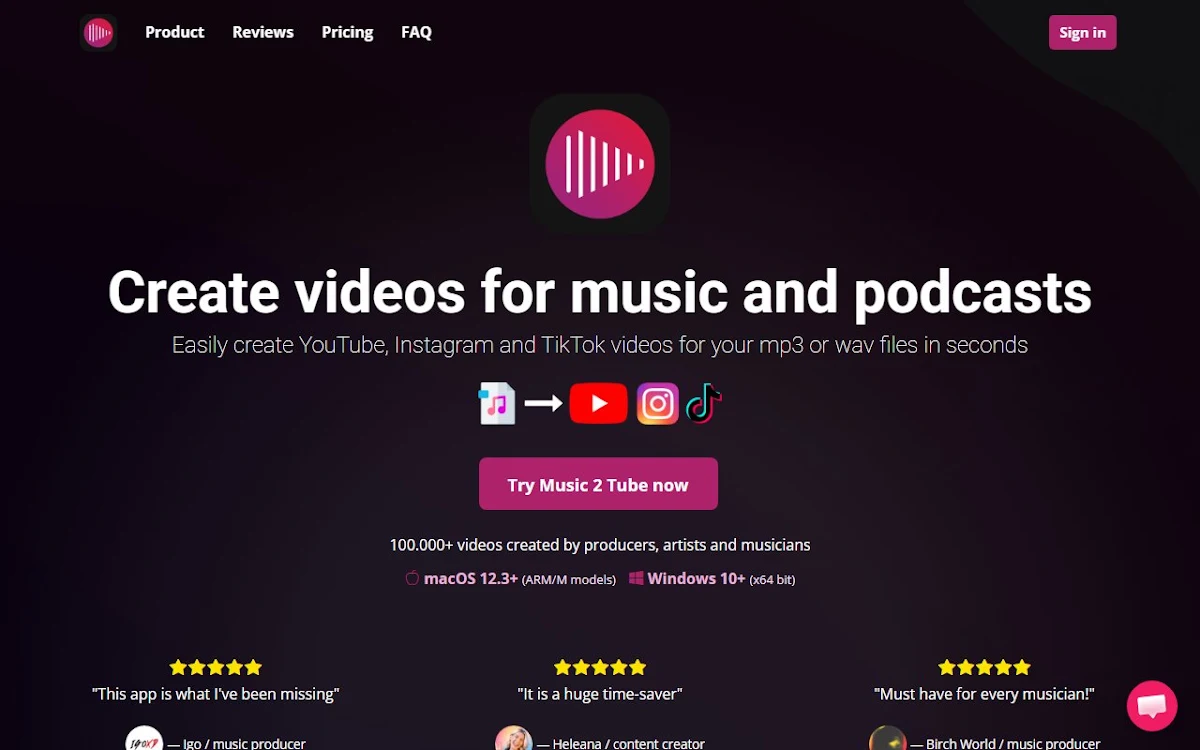 Captura de Music 2 Tube