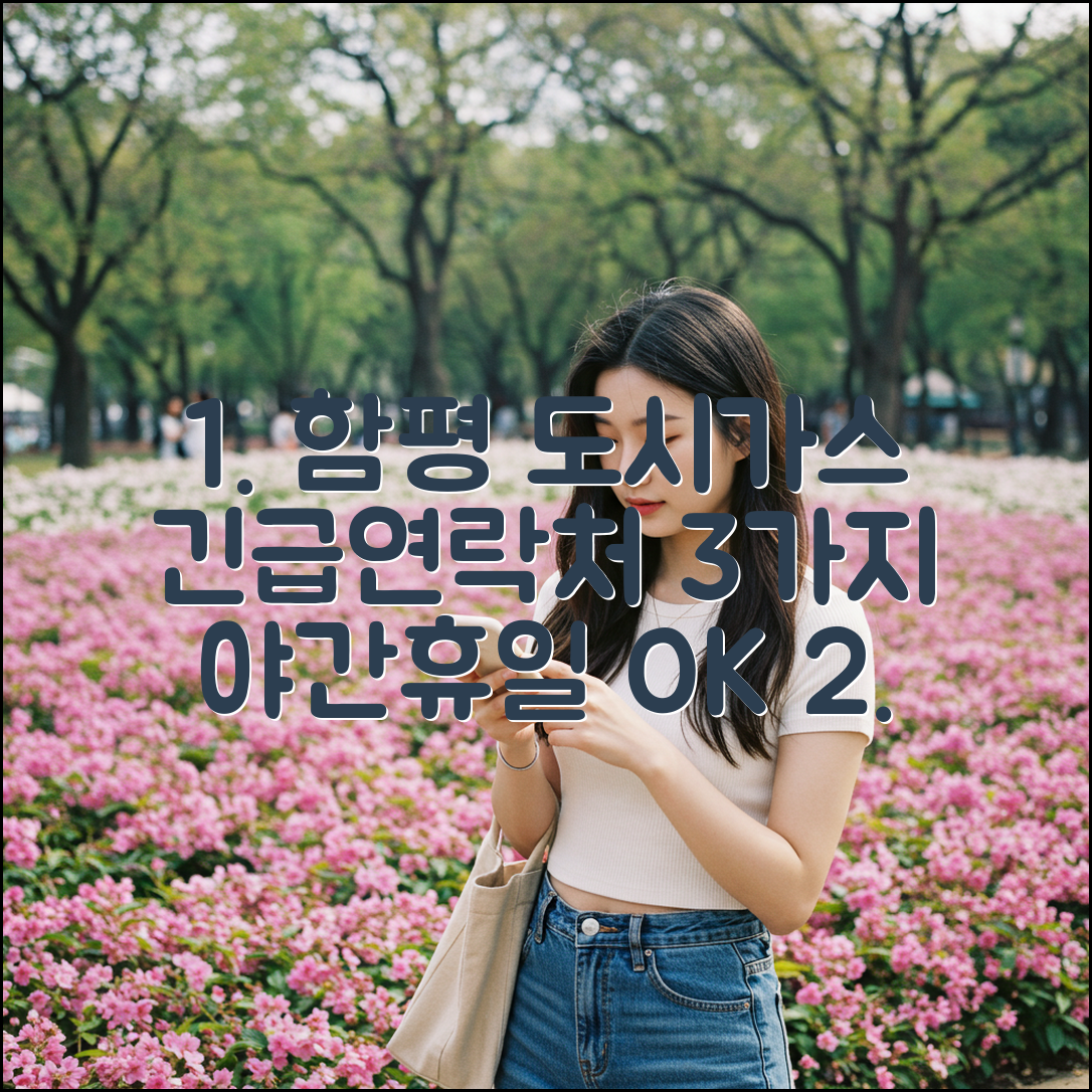 함평군 도시가스: 야간·휴일 긴급연락처 3가지