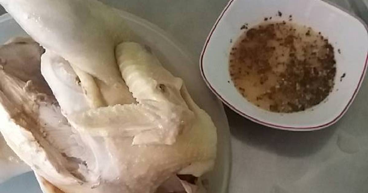 Gà hấp muối