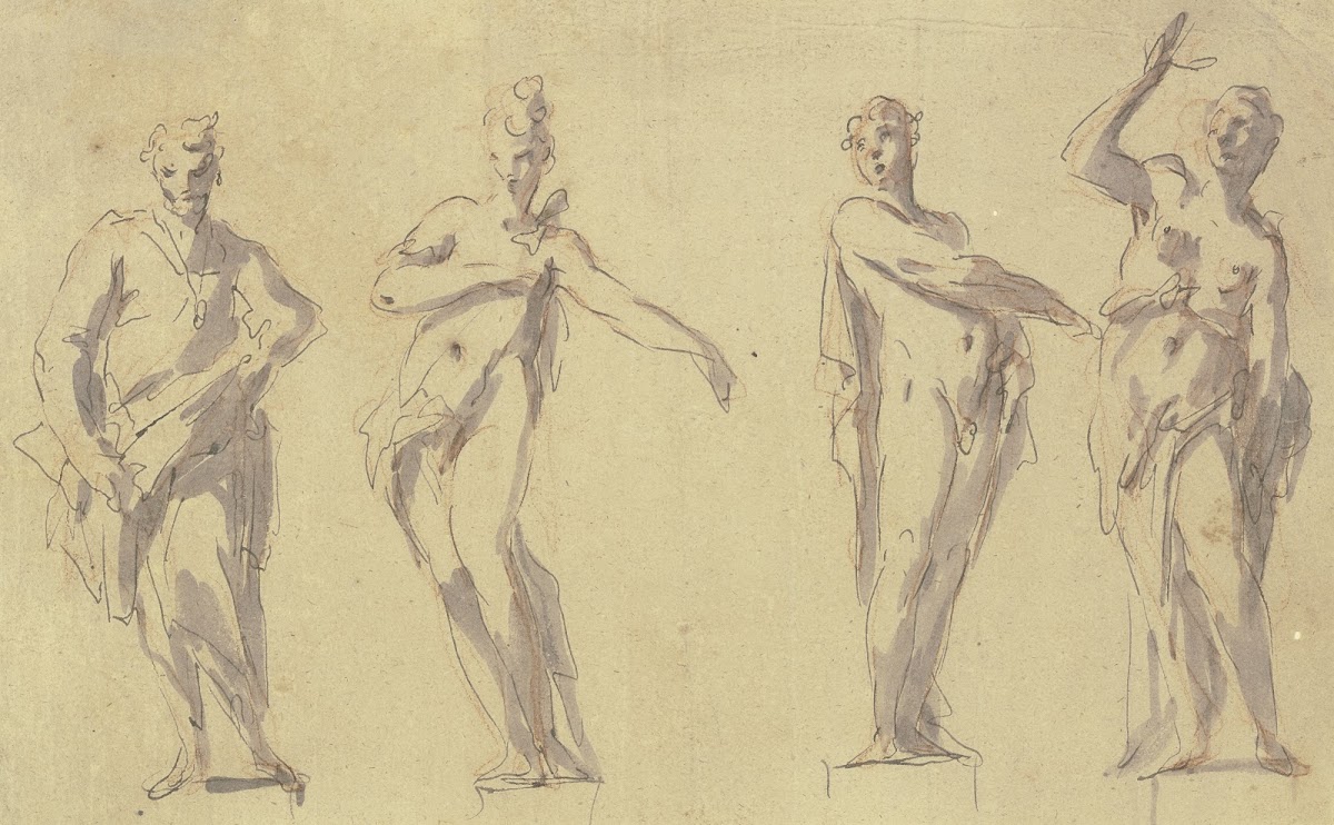 Four statues