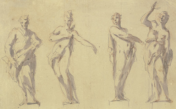Four statues