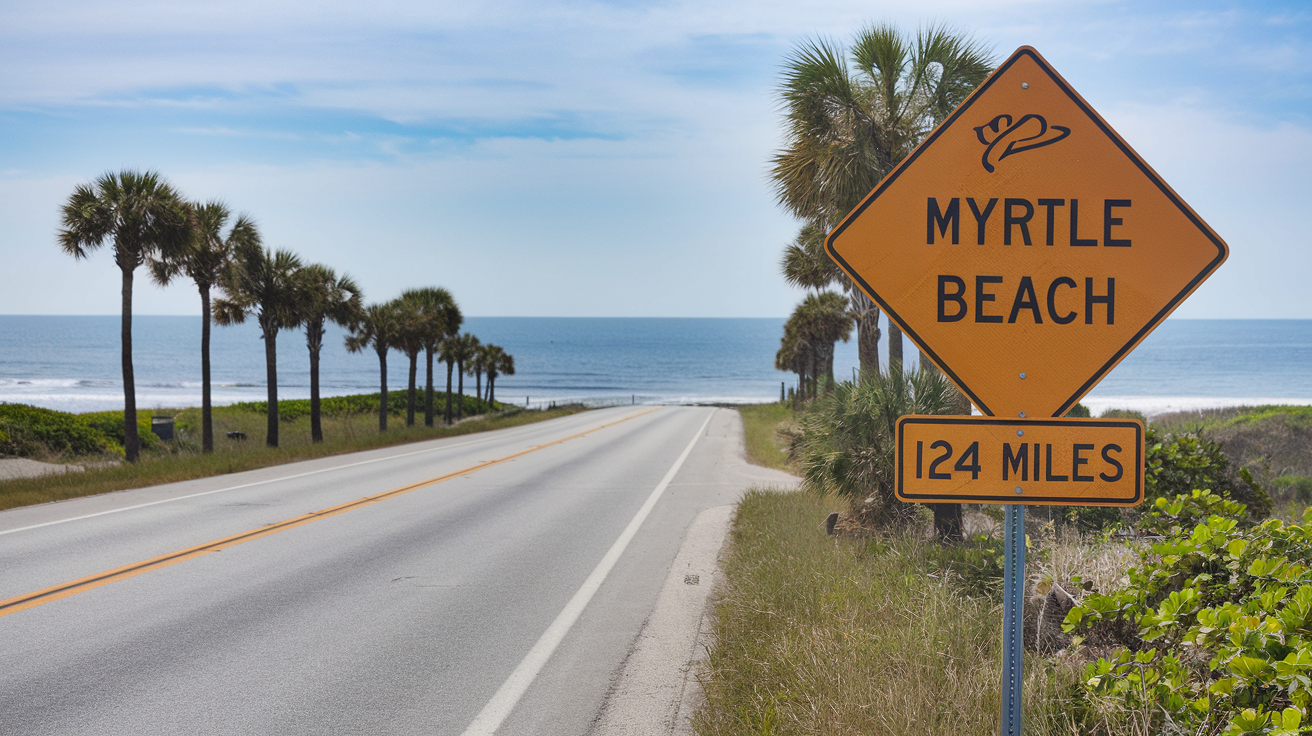 Distance and Travel Guide: Myrtle Beach from Lawrenceville, GA