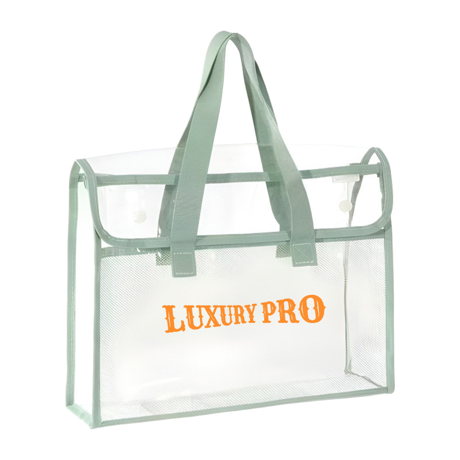 Hand-embroidered PVC Handbag
