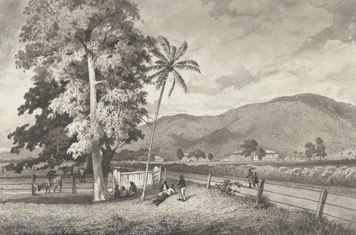 St James Barracks from the Playground of the Model School 1857