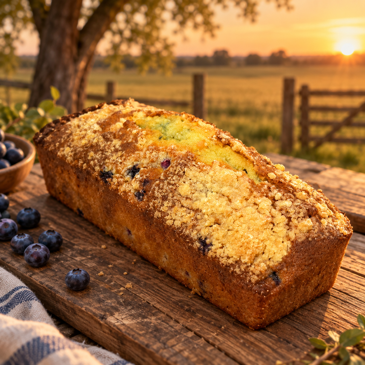 Budin de Arándanos de Harina Orgánica
