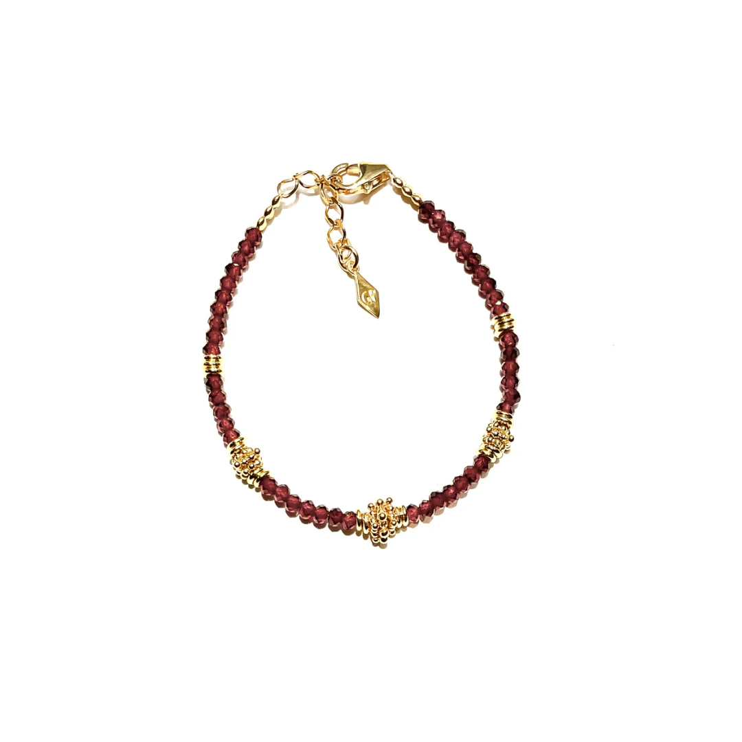 Браслет ROMANE GARNET