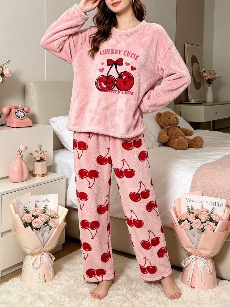 Christmas Flannel Pajama Set for Women