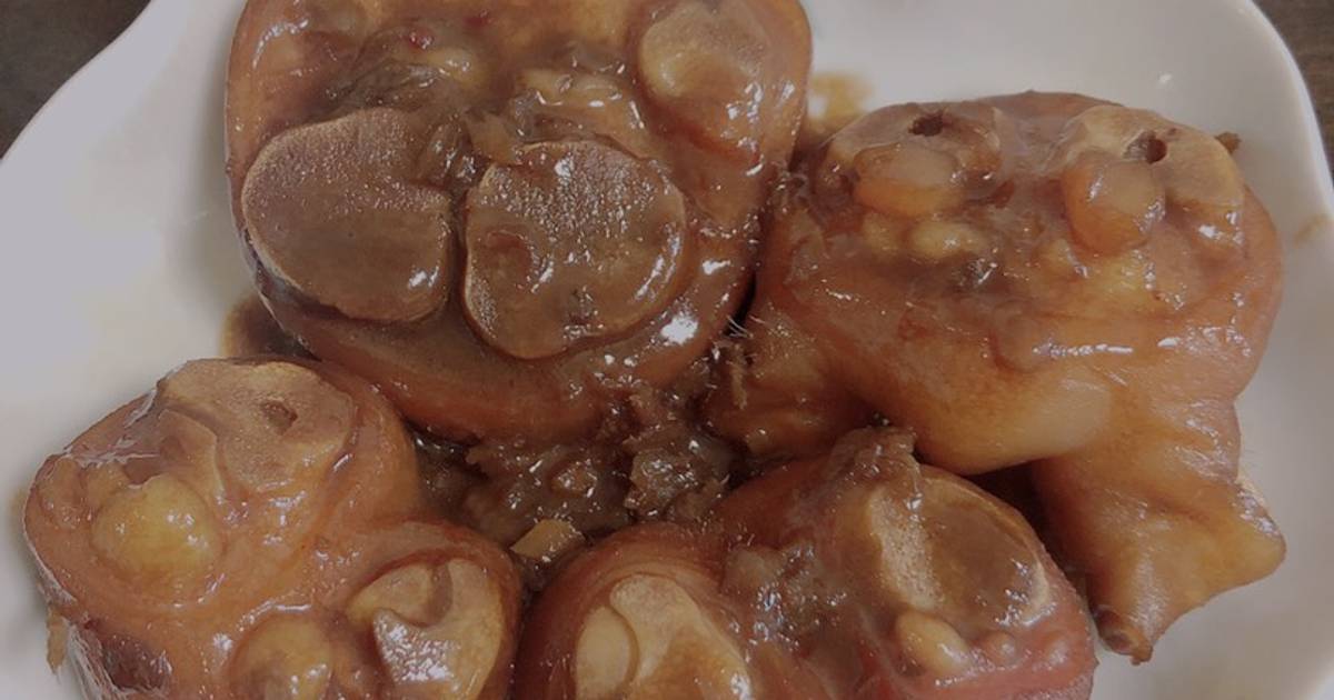 Giò heo kho mắm ruốc huế