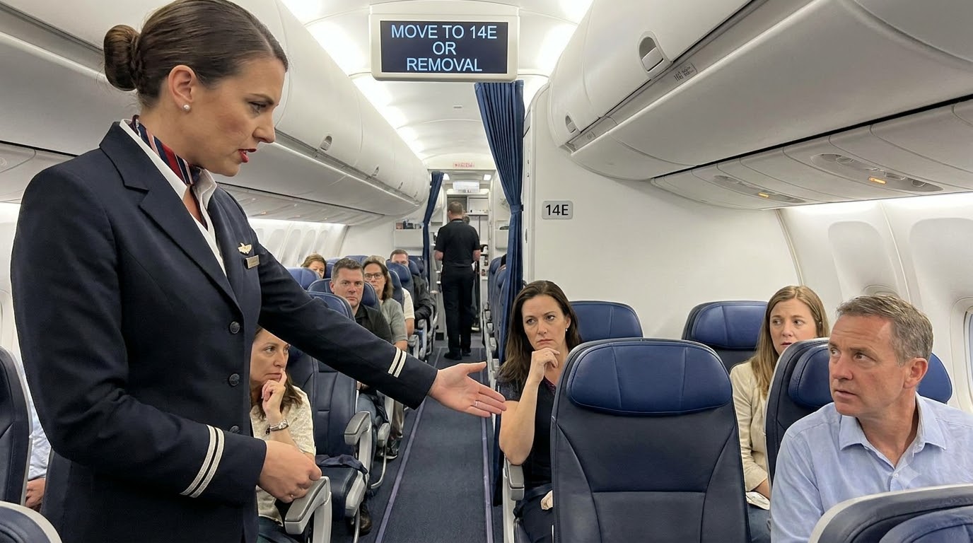 Move To 14E, Or The Captain Will Remove You From The Aircraft.